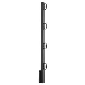 VEVOR Fence Post Extender, 8 Packs 23.8 in Barbed Wire Arm, Sturdy Steel Fence Height Extender, Flat or Surface Mounted Barbed Wire Extension Arm