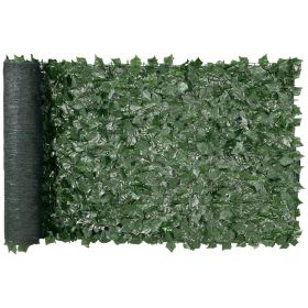 VEVOR Ivy Privacy Fence, 39 x 98 in Artificial Green Wall Screen, Greenery Ivy Fence with Mesh Cloth Backing and Strengthened Joint