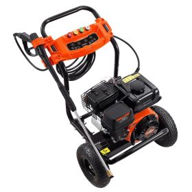 VEVOR Gas Pressure Washer, 3500 PSI 2.6 GPM, Gas Powered Pressure Washer with Aluminum Pump, Spray Gun and Extension Wand, 5 Nozzle Set, for Fenc