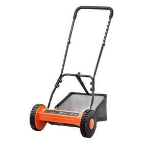 VEVOR Push Reel Lawn Mower 16 inch, 5 Blades Manual Push Mower No Motor, 0.6-1.75 in Adjustable Cutting Height