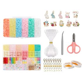 8243pcs Jelly Color Clay Beads For Bracelet Making Kit (Option: W13413226)