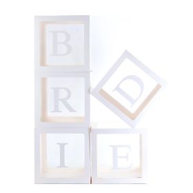 5 Pieces Wedding Balloon Boxes (Option: W13688146)