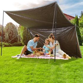 Tarp Waterproof 20x30 Ft, Plastic Poly Tarp Cover 10 Mil, Multi Purpose Tear UV And Temperature Resistant Outdoor Tarpaulin With High Durability (Option: Silver)